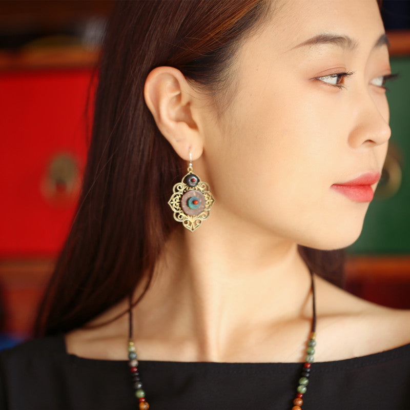 Original Literature and Art Retro Ethnic Personality Earrings