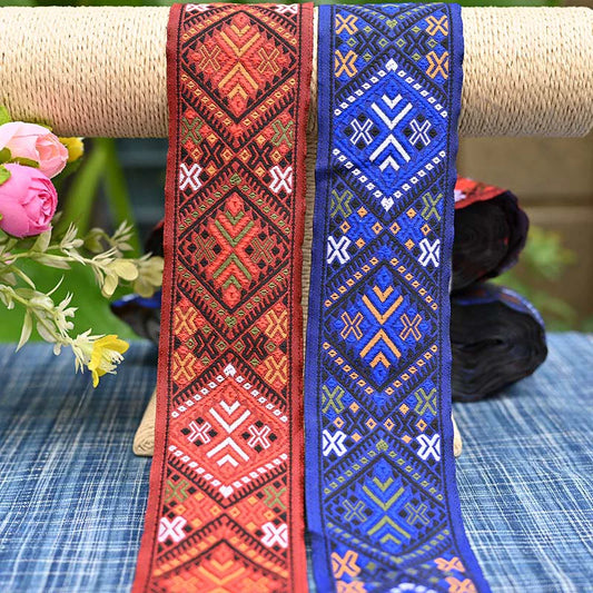 Brocade Pattern Cultural Pattern Elements Lace Webbing DIY Ethnic Clothing Accessories Fabric Fabric