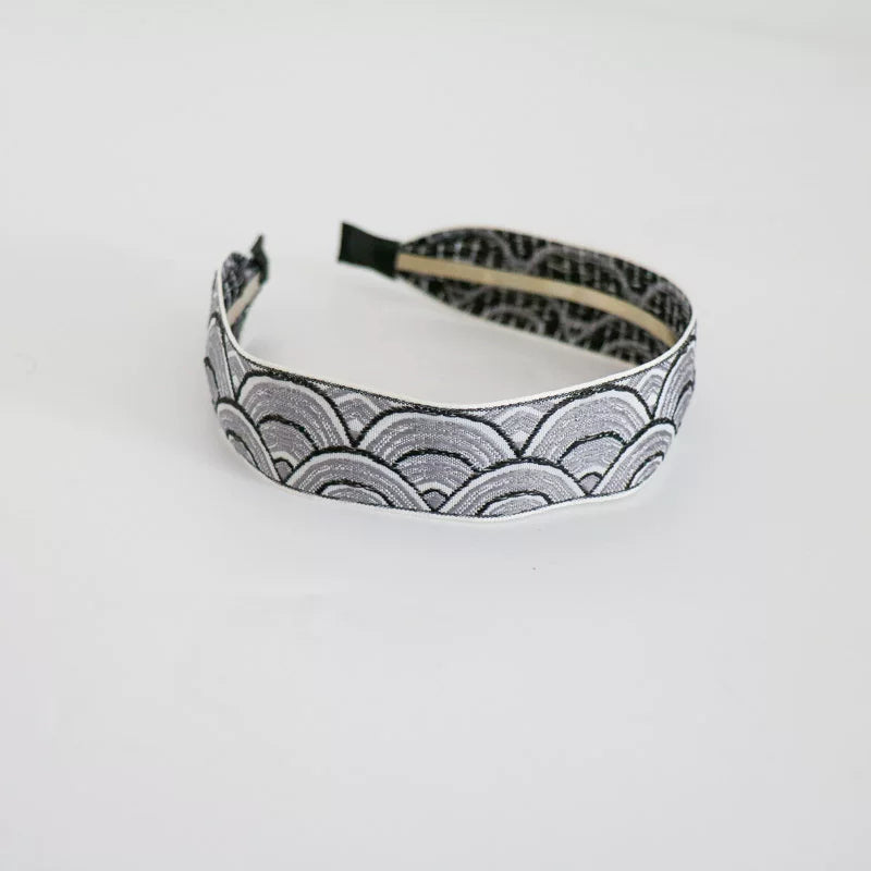 Vintage Ethnic Style Cotton and Linen Embroidery Floral Garland Pattern Fabric Lace Exquisite Headband Bohemian Headdress Head Buckle