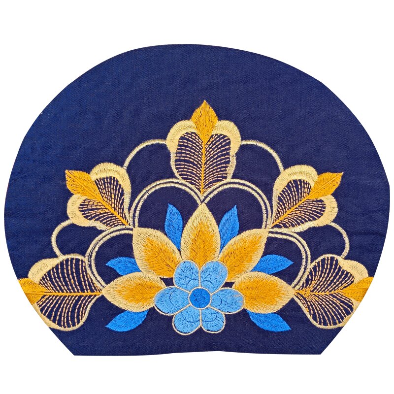 Ethnic Style Embroidered Headscarf Hat Single-layer Small Hat Thin Headgear Hat