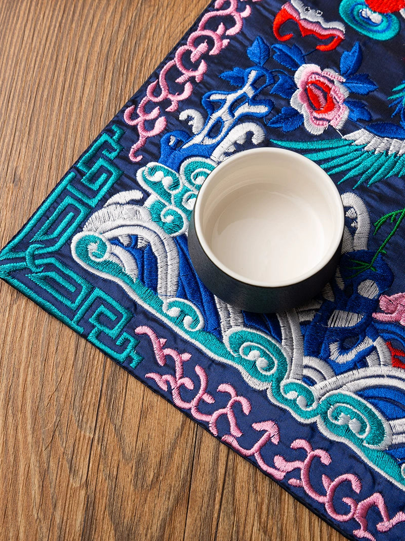 Embroidered Cup Mat National Style Cup Mat