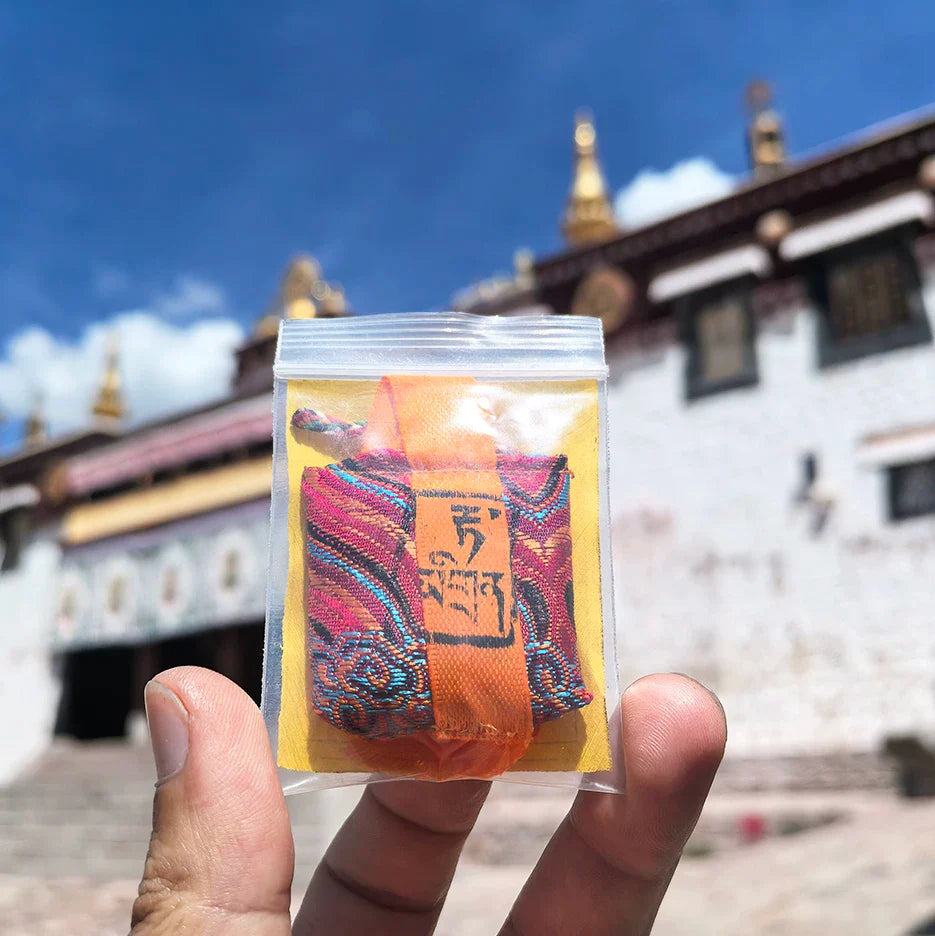 Tibetan Traditional Cloth Bag Amulet, Horse Head Ming King, Great White Umbrella Cover, Buddha Mother, Tara, etc