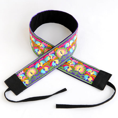 Colorful Embroidery, Wide Waistband, Women's Decorative Ethnic Style Clothing, Dress, Women's Waist, Versatile Slim Fitting Belt