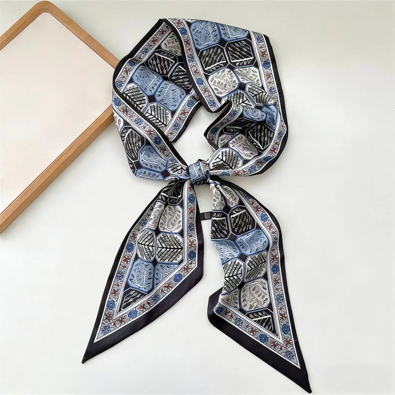 New Long Silk Scarf Women Luxury Paisley Print Headband Soft Satin Scarves Hands Bag Ribbon Foulard Hijab Neckerchief Headband