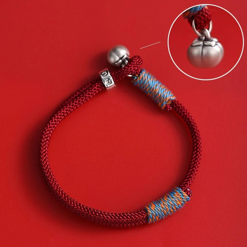 2025 New Handmade Red Lucky Knot Bracelet for Women Adjustable Thread Rope Bangle Best Friend Couple Bracelet Friendship Jewelry