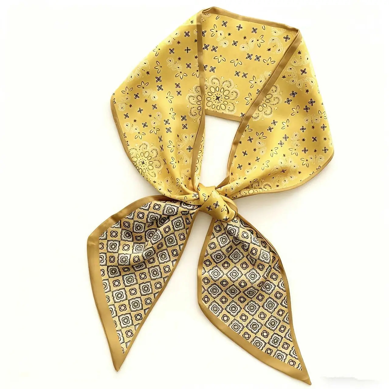 New Long Silk Scarf Women Luxury Paisley Print Headband Soft Satin Scarves Hands Bag Ribbon Foulard Hijab Neckerchief Headband