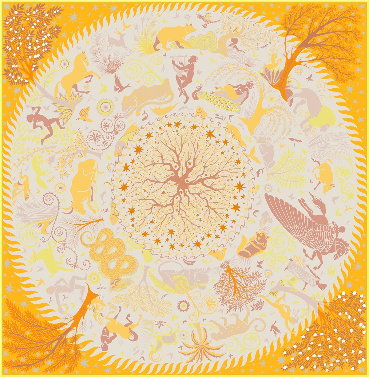 90cm Bohemian Style Twill Silk Scarf Shawl 2024 Brand Square Scarf Women Hijab Luxury Bandana Foulard Neckerchief Head Scarves