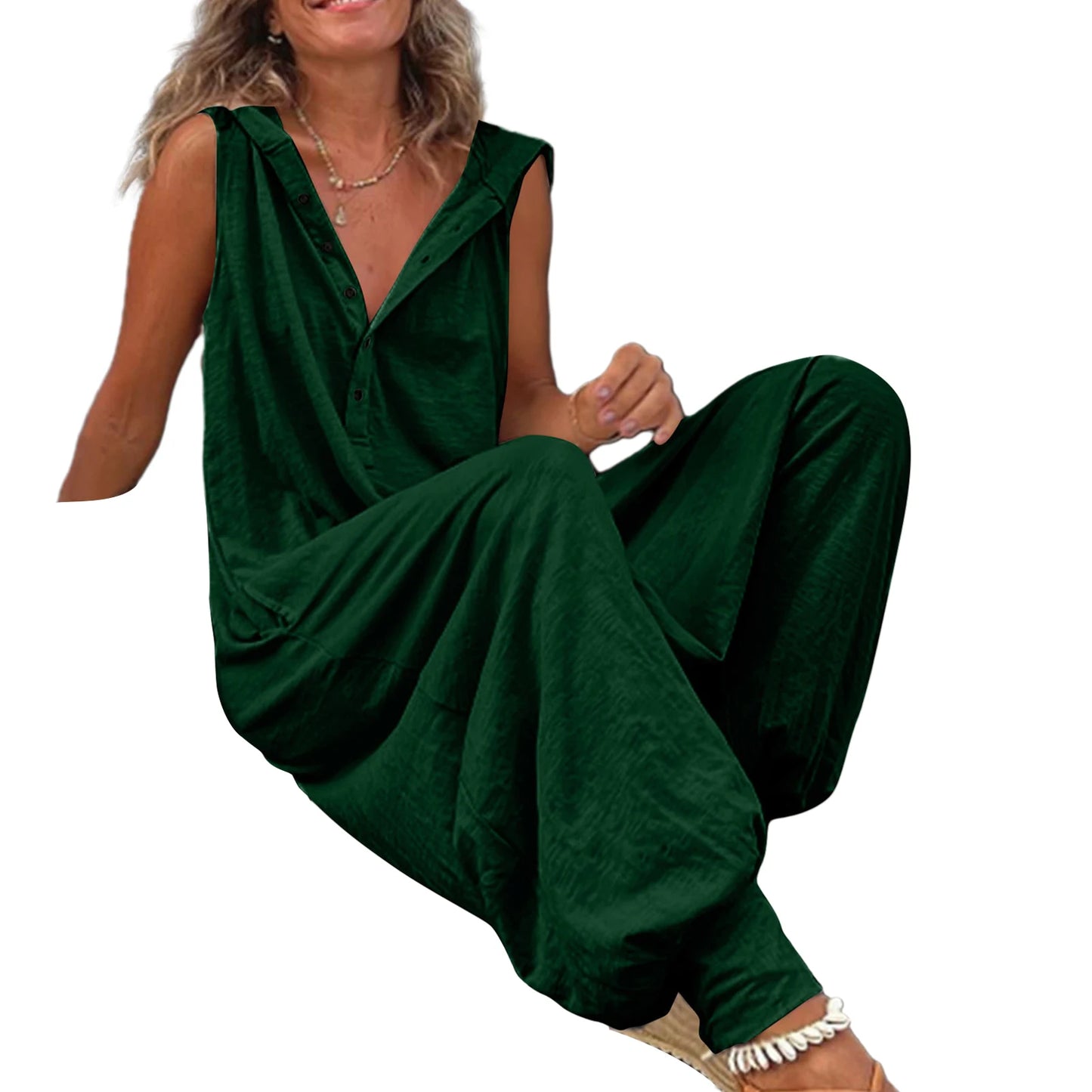 High Quality 2023 Spring Autumn Casual Women's Fashion Cotton Overalls Bohemian Stripe Casual Overalls