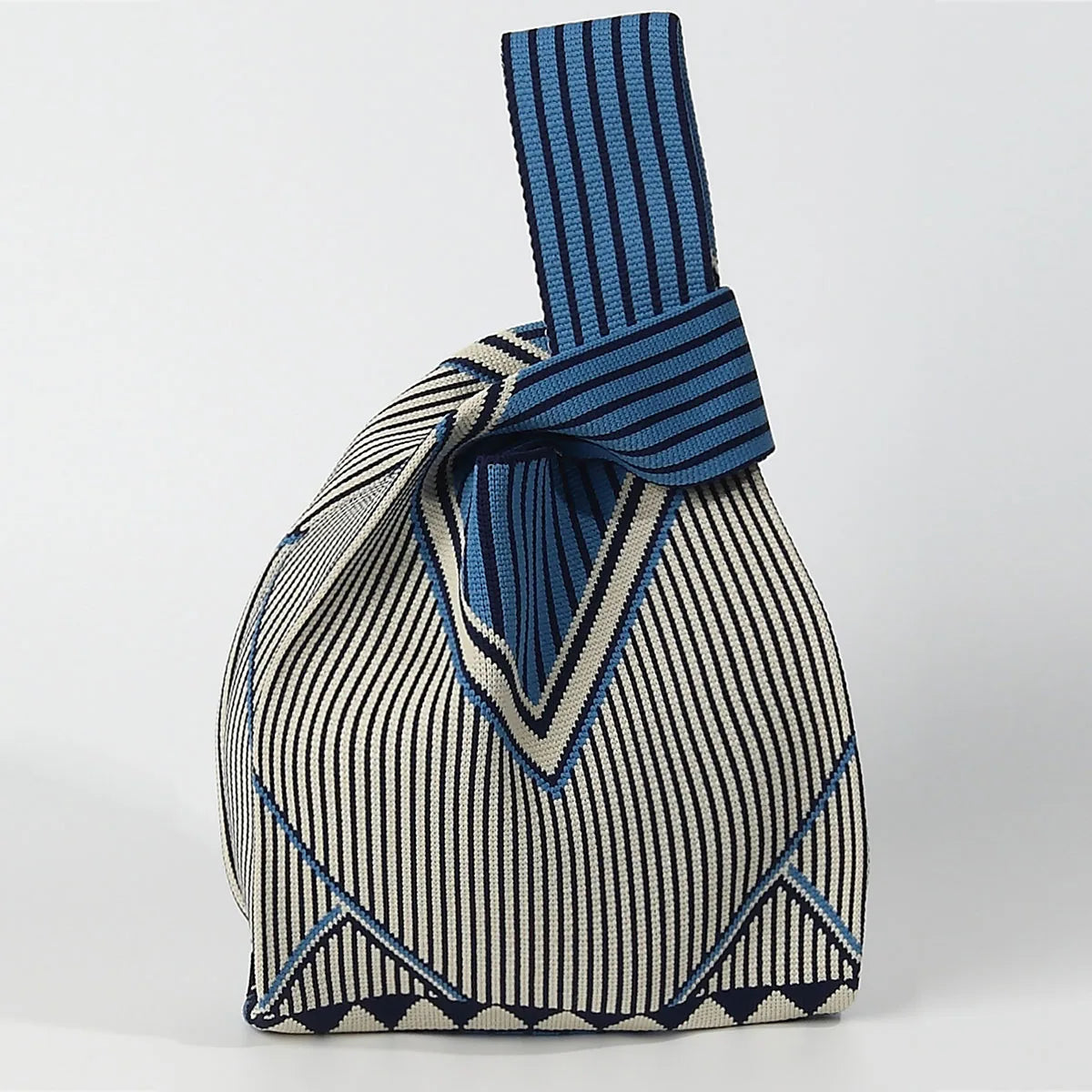 Simple and Casual High-End Knitted Handbag, Suitable for Various Occasions, Versatile for All Seasons, Soft, Breathable, Foldable, Durable, Reusable, Eco-Friendly, Can Hold a Phone, Keys, Water Bottle, Etc., Meets Daily Commuting, Shopping, and Other Need