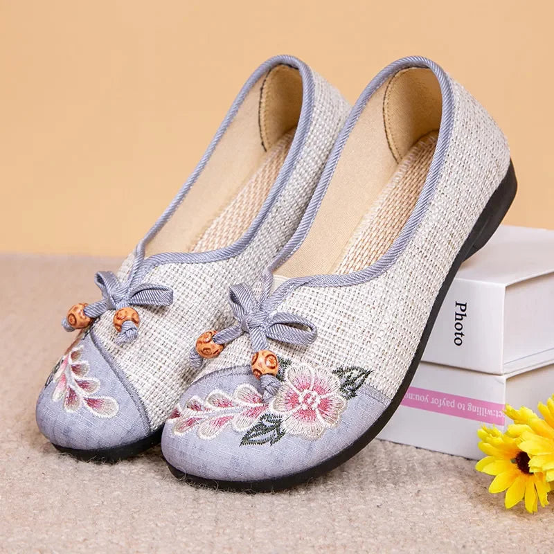 Zapatos De Mujer Women Fashion Round Toe Wine Red Spring Slip on Anti Skid Flat Shoes Lady Casual Plus Size Dance Loafers A318