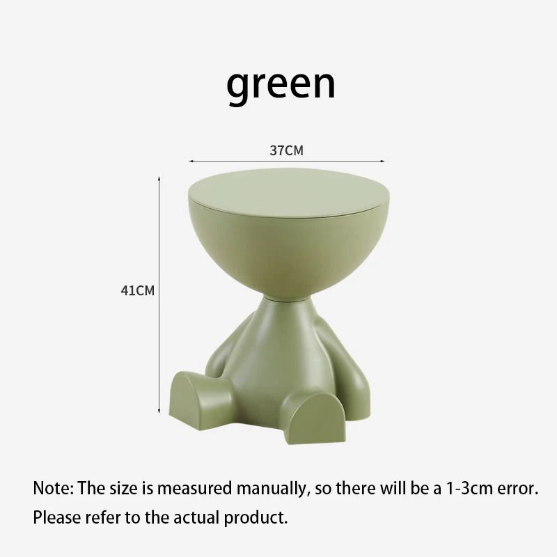 Customized Cartoon Sofa Side Table Creative Flat Head Coffee Table Small Home Plastic Coffee Table Furniture Side Table