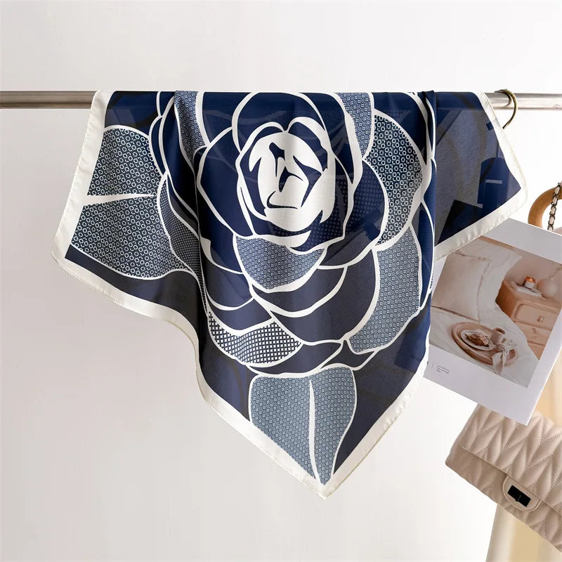 Luxury New Printed Scarves Women's Silk Scarf Spring and Summer Floral Decorations Small Neckties Hairbands Bags Wholesale