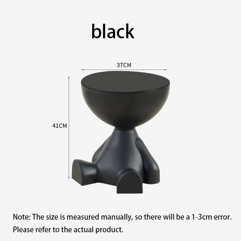 Customized Cartoon Sofa Side Table Creative Flat Head Coffee Table Small Home Plastic Coffee Table Furniture Side Table