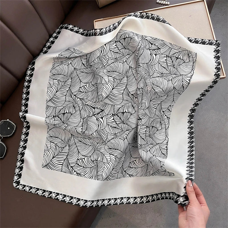 Luxury New Printed Scarves Women's Silk Scarf Spring and Summer Floral Decorations Small Neckties Hairbands Bags Wholesale