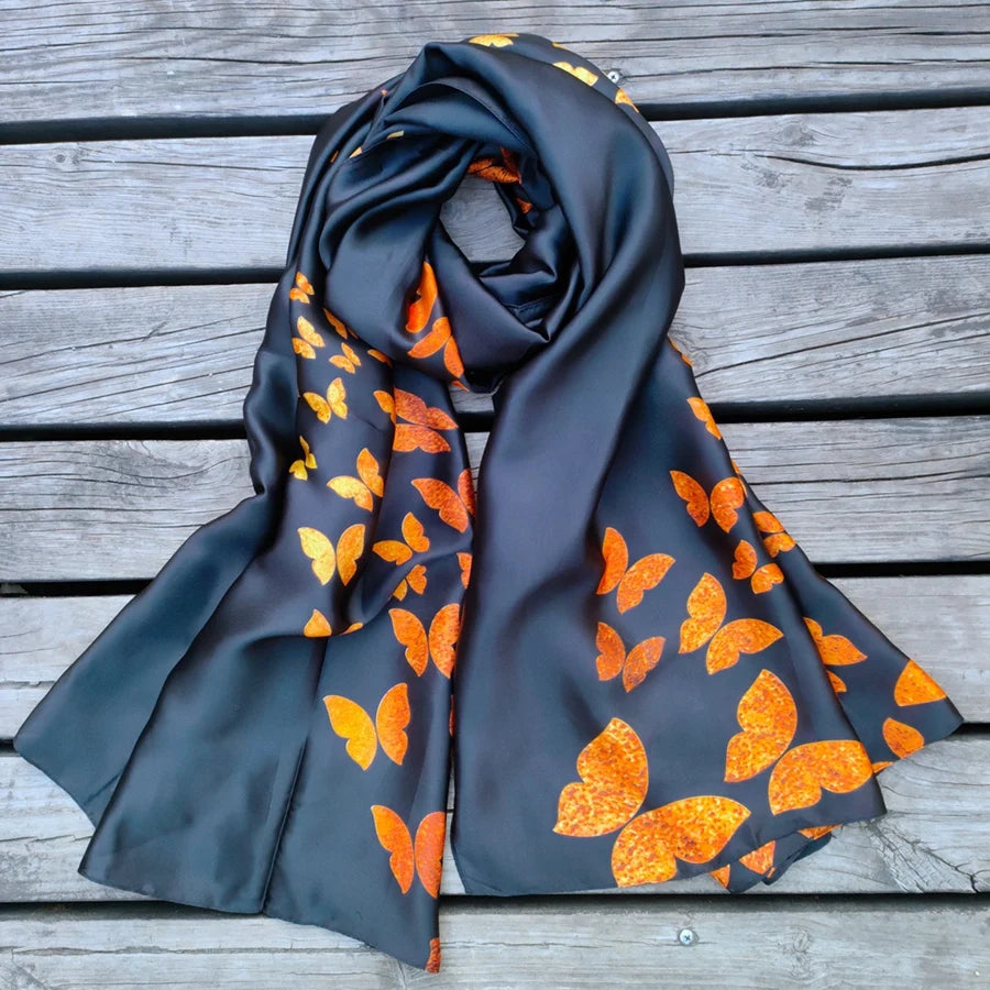 Green Peacock Feather Hijab Summer Beach Pareo Silk Scarf Women Luxury Bandana Soft Long Foulard Femme Designer Bufandas Mujer