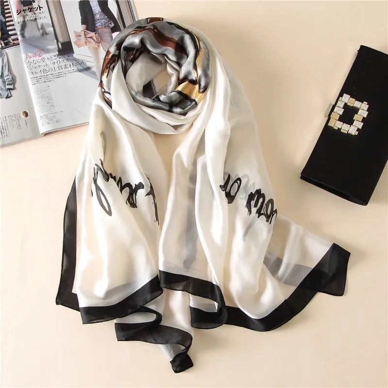Green Peacock Feather Hijab Summer Beach Pareo Silk Scarf Women Luxury Bandana Soft Long Foulard Femme Designer Bufandas Mujer