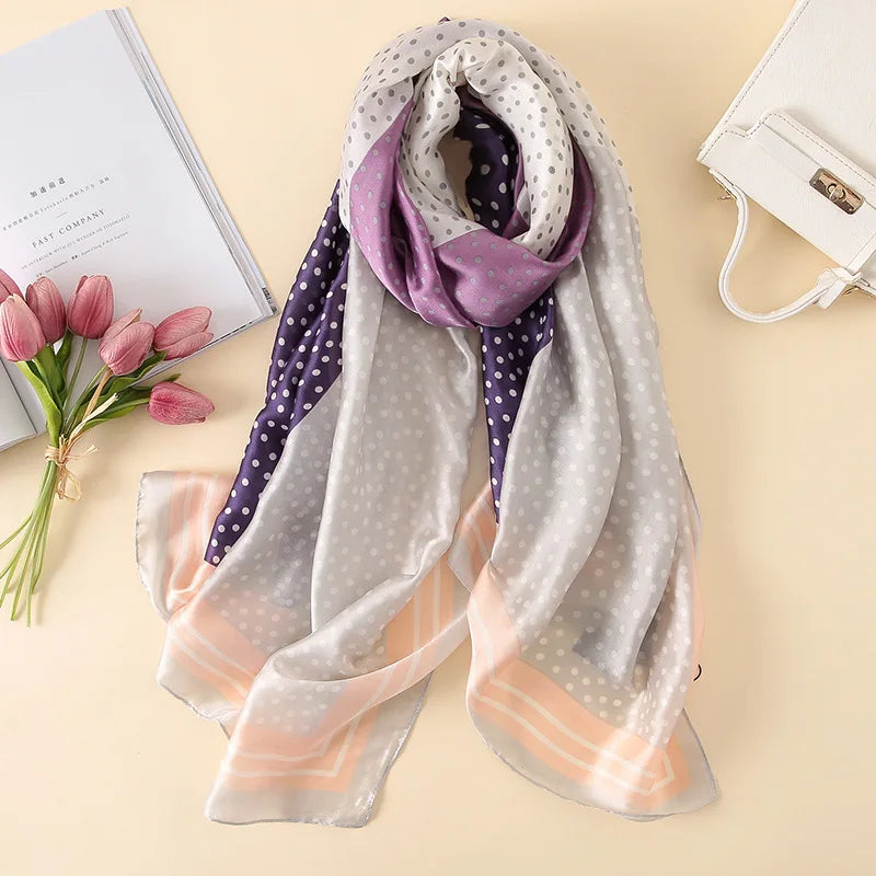 Green Peacock Feather Hijab Summer Beach Pareo Silk Scarf Women Luxury Bandana Soft Long Foulard Femme Designer Bufandas Mujer