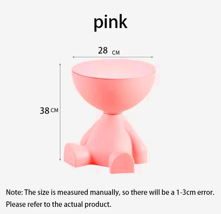 Customized Cartoon Sofa Side Table Creative Flat Head Coffee Table Small Home Plastic Coffee Table Furniture Side Table