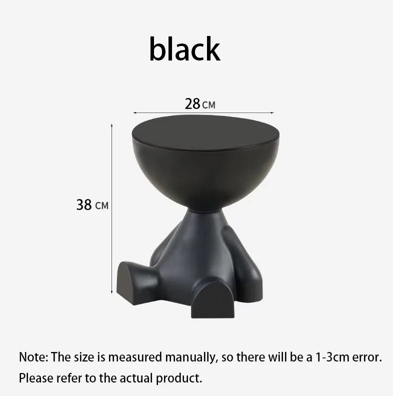 Customized Cartoon Sofa Side Table Creative Flat Head Coffee Table Small Home Plastic Coffee Table Furniture Side Table