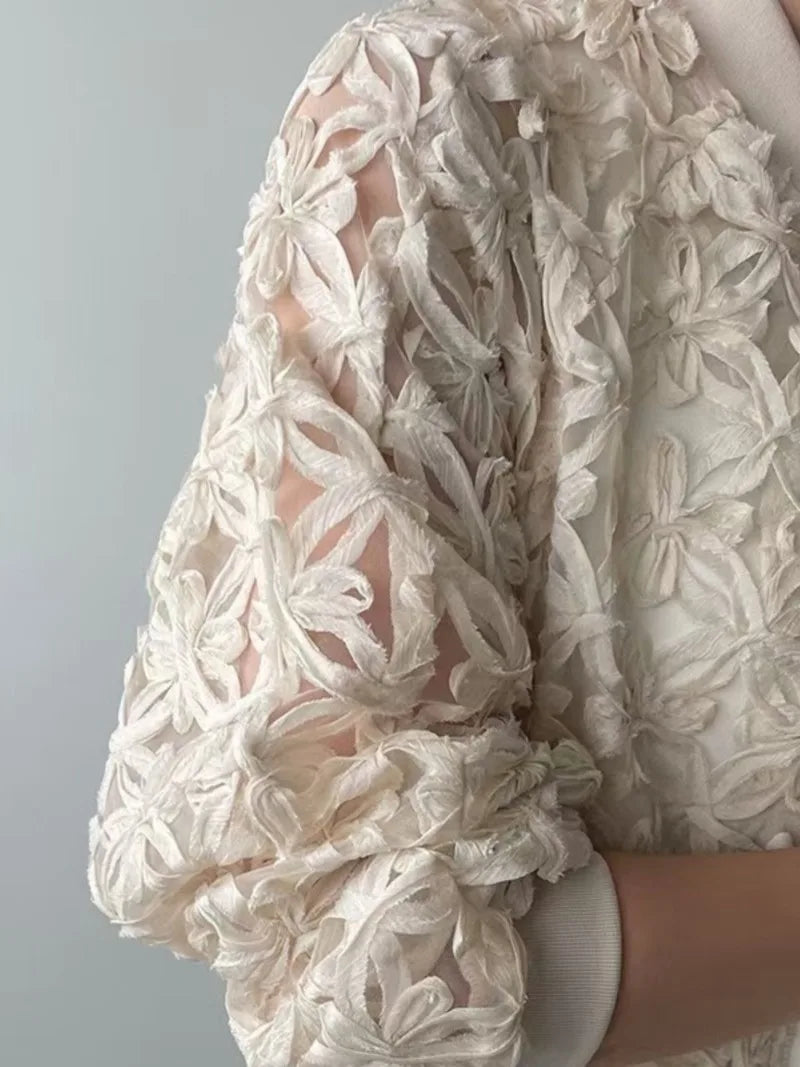 3d Embroidery Outerwears Korean Loose Ropa Mujer Long Sleeve Jacket Trendy Chaquetas Spring Summer Sun Protection Women Jackets