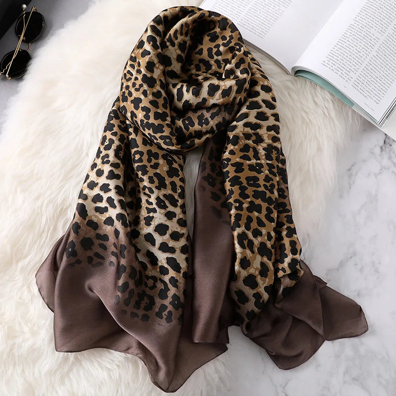 Green Peacock Feather Hijab Summer Beach Pareo Silk Scarf Women Luxury Bandana Soft Long Foulard Femme Designer Bufandas Mujer