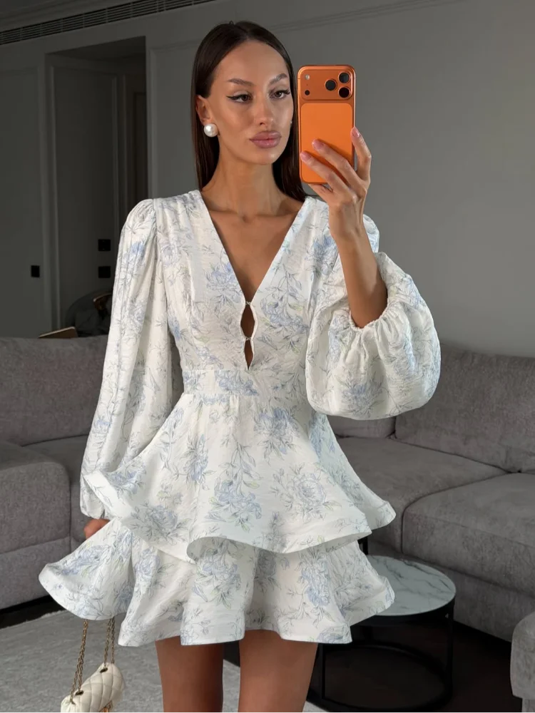 Chic Multicolored Pleated Women Maxi Dress Elegant Spaghetti Strap Ruffle Tiered Flowy Vestidos 2026 Summer Lady Vacation Outfit