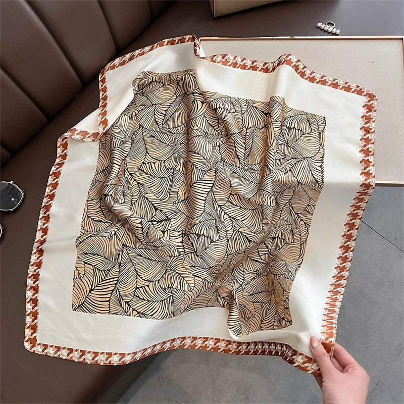 Luxury New Printed Scarves Women's Silk Scarf Spring and Summer Floral Decorations Small Neckties Hairbands Bags Wholesale