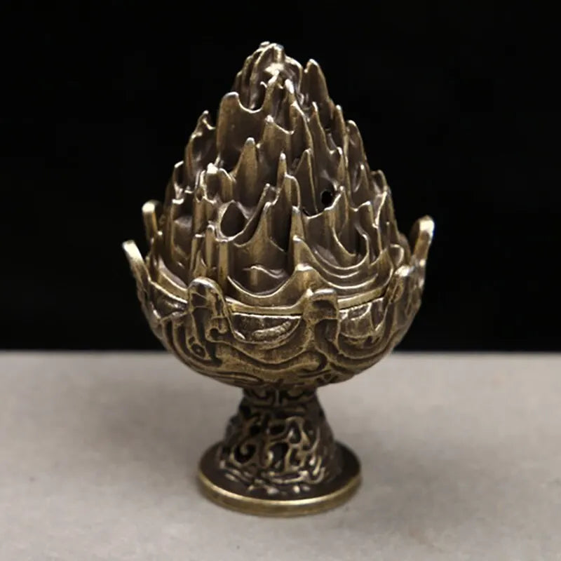 Boshan Incense Burner, Tabletop Ornament, Home Office Decor Collectible, Creative Portable Small Home Burner