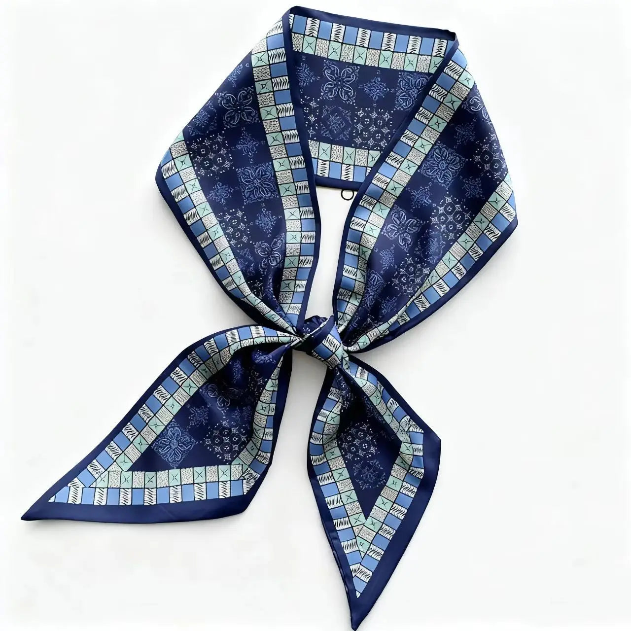 New Long Silk Scarf Women Luxury Paisley Print Headband Soft Satin Scarves Hands Bag Ribbon Foulard Hijab Neckerchief Headband