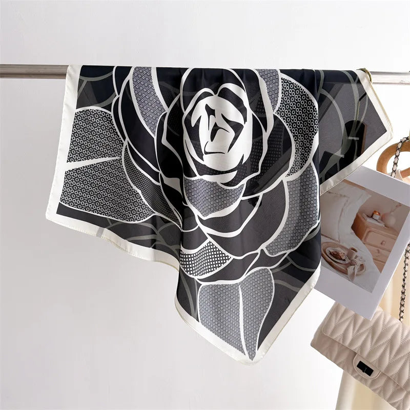 Luxury New Printed Scarves Women's Silk Scarf Spring and Summer Floral Decorations Small Neckties Hairbands Bags Wholesale