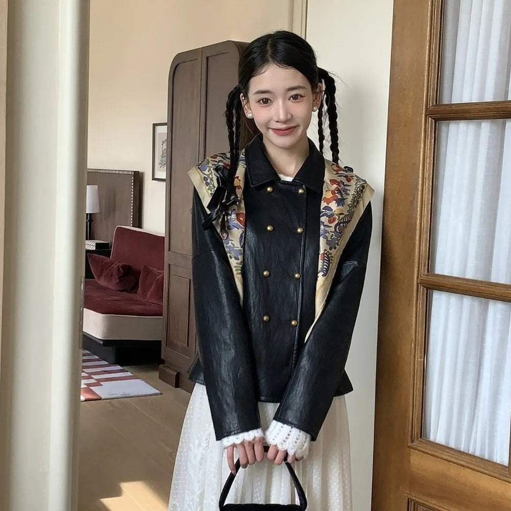 New Multi-functional Floral Triangle Scarf Matching Pants Silk Satin Waist Belt Women's Necktie Summer