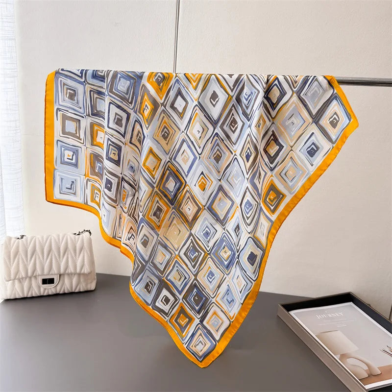 Luxury New Printed Scarves Women's Silk Scarf Spring and Summer Floral Decorations Small Neckties Hairbands Bags Wholesale