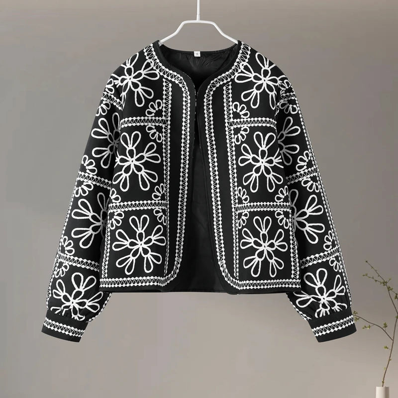 Street Print Coat Shorts Set Women Loose O-neck Lantern Cardigans Elastic Shorts Female Suit 2024 Autumn Fashion Y2k Lady Outfit