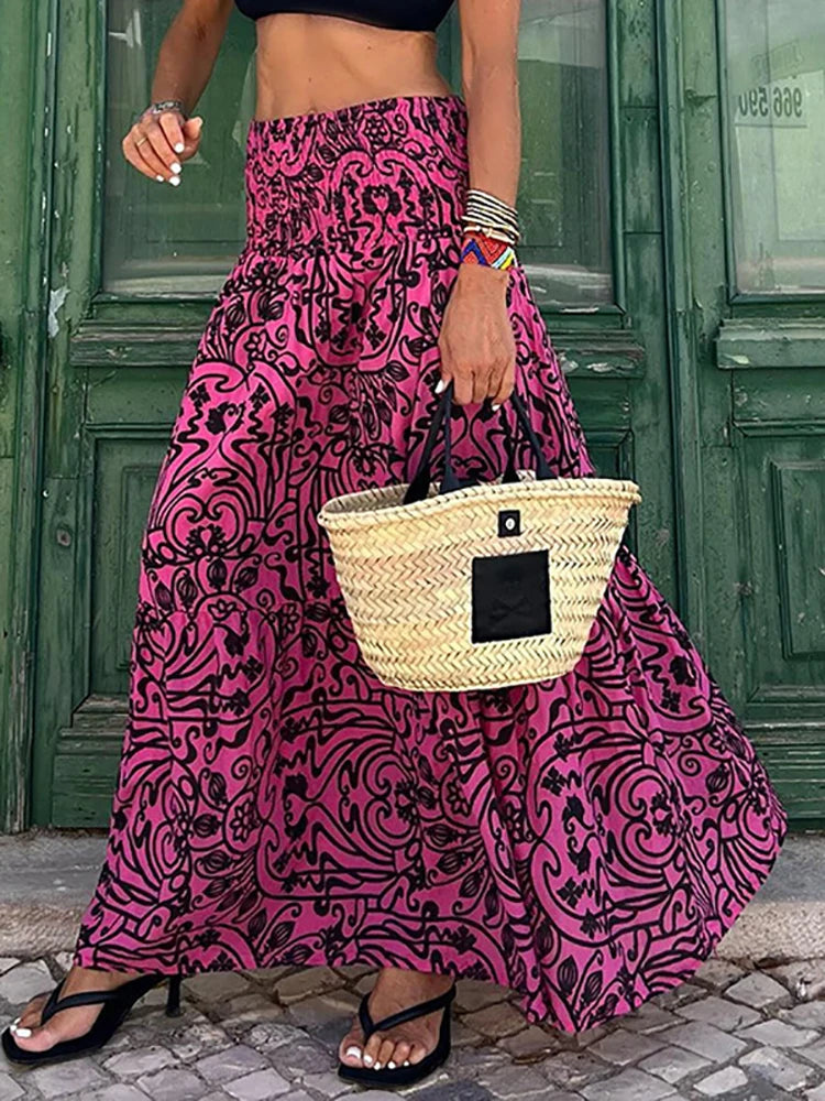 Boho long skirts for sale store