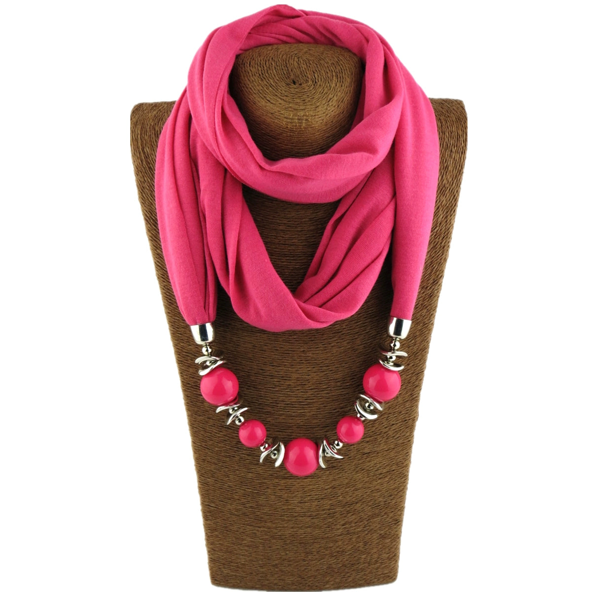 Silk Scarf Necklace Ethnic Style Scarf Creative Women's Neck Cover Women's Spring and Summer Scarf Decorative Clothing Accessories