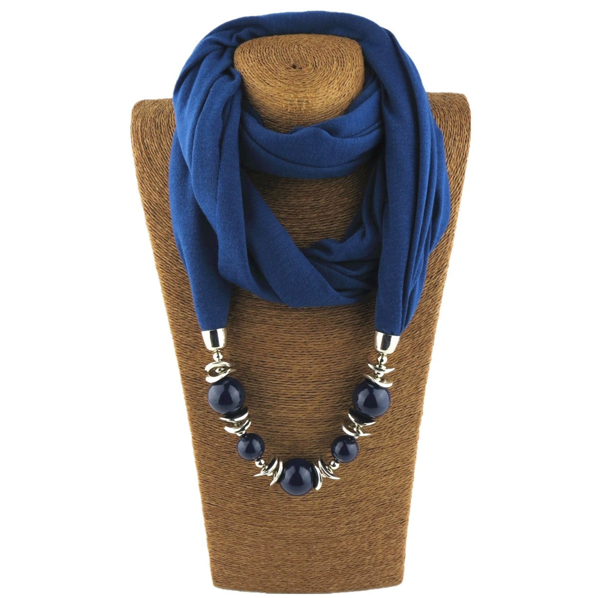 Silk Scarf Necklace Ethnic Style Scarf Creative Women's Neck Cover Women's Spring and Summer Scarf Decorative Clothing Accessories