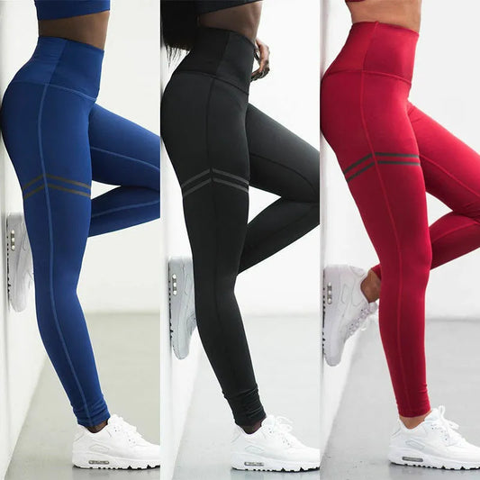 Women's Pants Fitness Leggings Printed High Waist Pants Running Gym Sport Jogging Pants Trousers