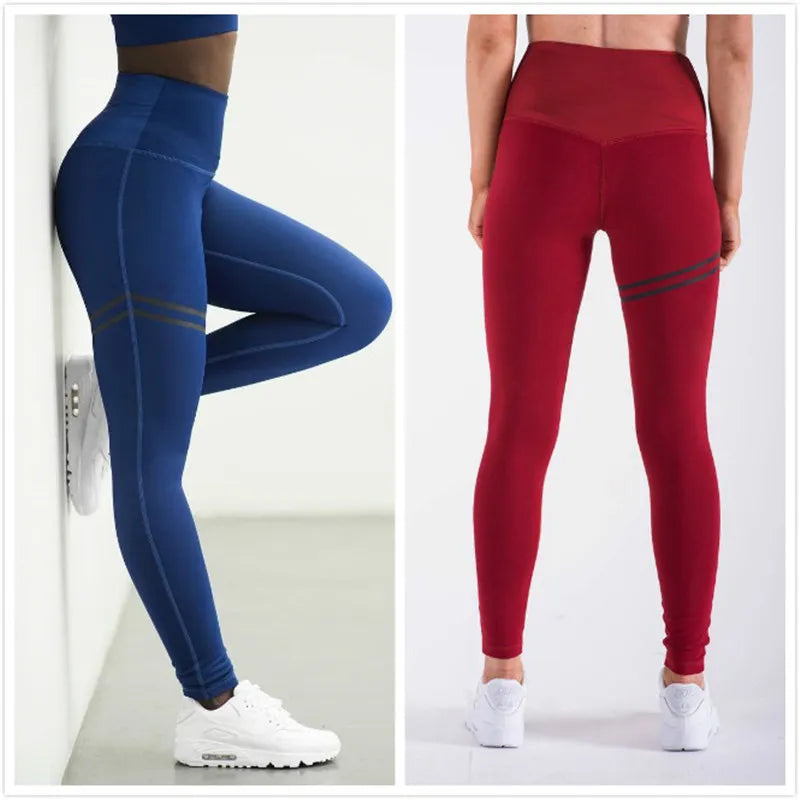 Women's Pants Fitness Leggings Printed High Waist Pants Running Gym Sport Jogging Pants Trousers