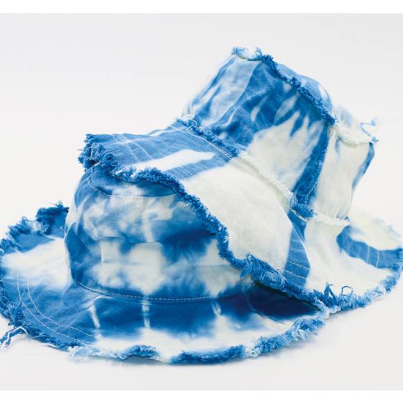 New Ethnic Style Handmade Tie Dyed Hat Bucket Hat Sun Hat Tramp Hat