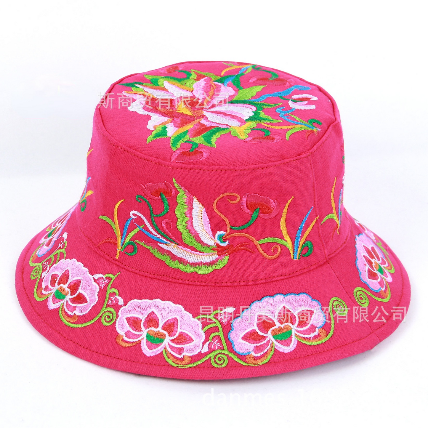 New Embroidered Sun Hat Full Embroidered National Wind Lady Round Hat