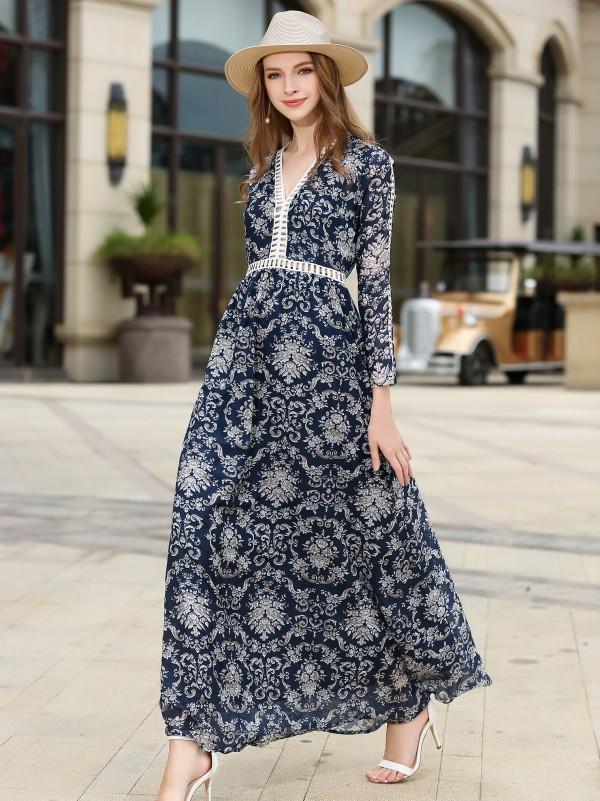 2017-new-large-long-sleeved-printing-dress