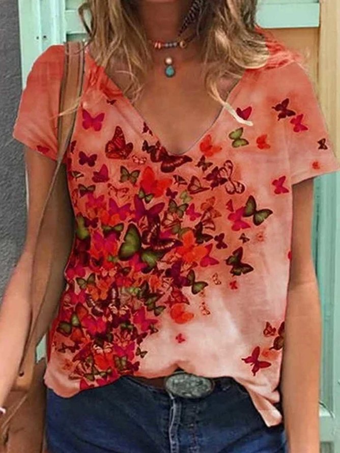 Multicolor Floral Casual Shirts Blouse