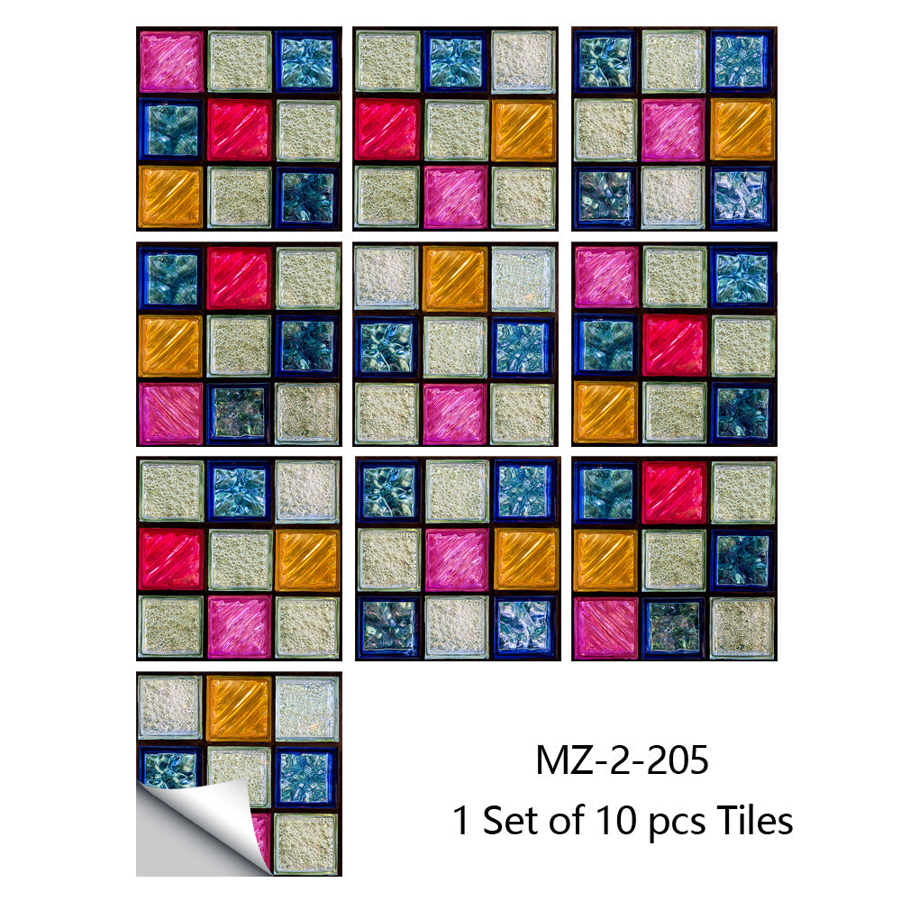 10/15cm Mandala Crystal Hard Film Tiles Wall Stickers Kitchen Bathroom Wardrobe Decoration Art Mural Waterproof PVC Wall Decals