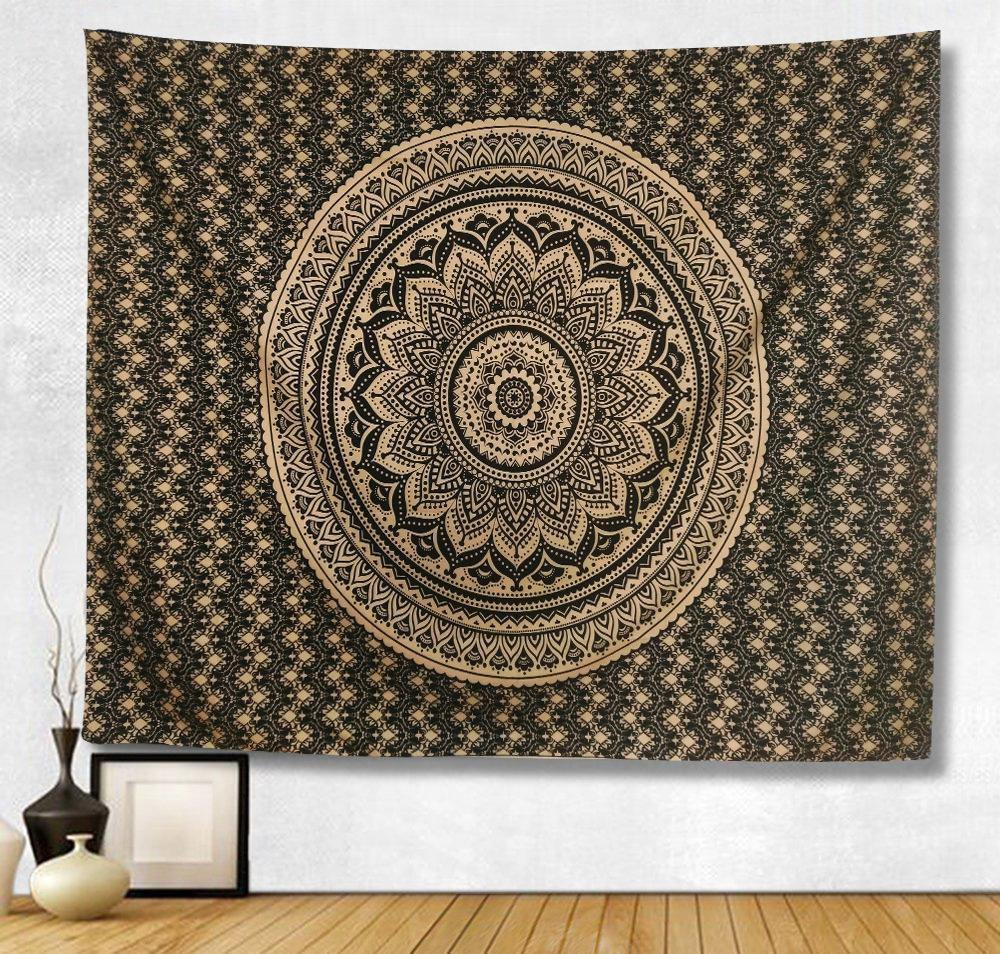 Classical Summer Bohemia Rectangle Shawl Digital Printed Beach Mat - hiblings