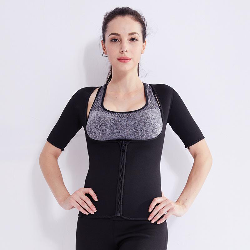 Female Rose Color Sweating Vest Sauna Accelerated Weight Loss