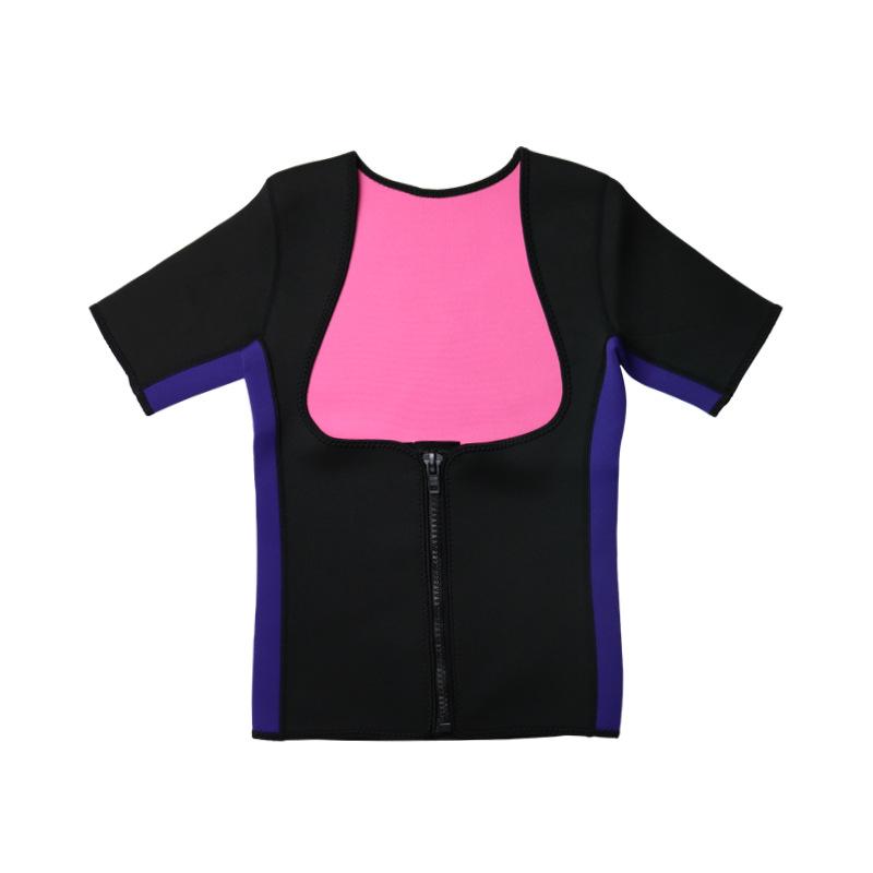 Female Rose Color Sweating Vest Sauna Accelerated Weight Loss