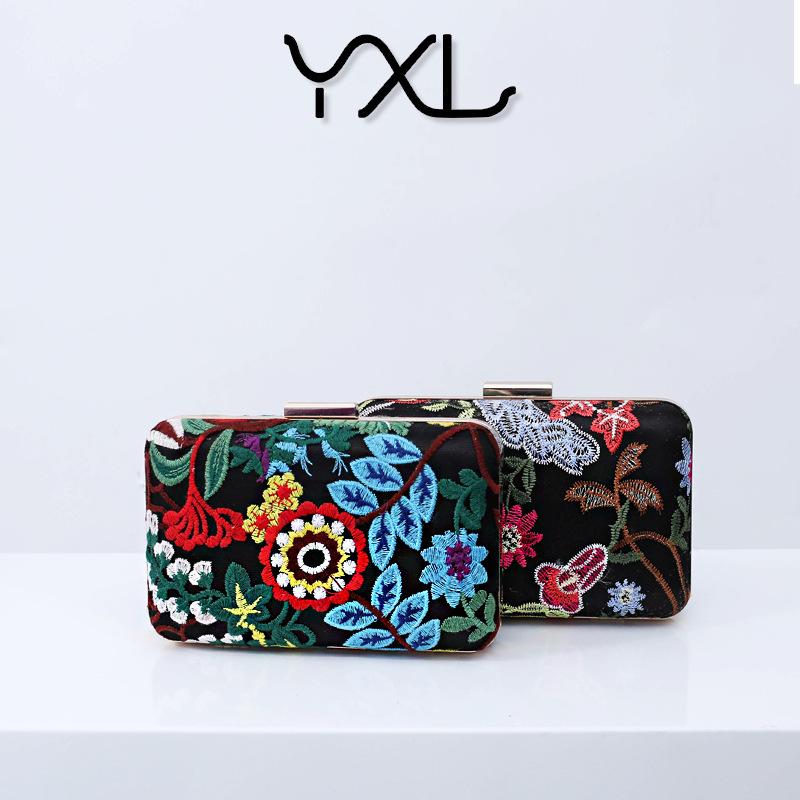 Embroidered evening bag ethnic style banquet bag