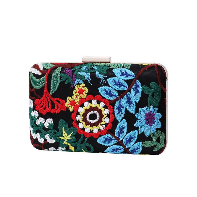 Embroidered evening bag ethnic style banquet bag