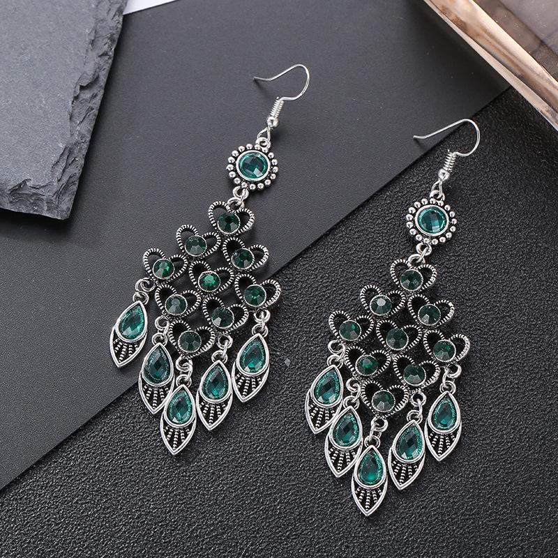 Retro Chinese Style Multi-layer  with High-grade Earrings and National Peach Ornaments Earrings