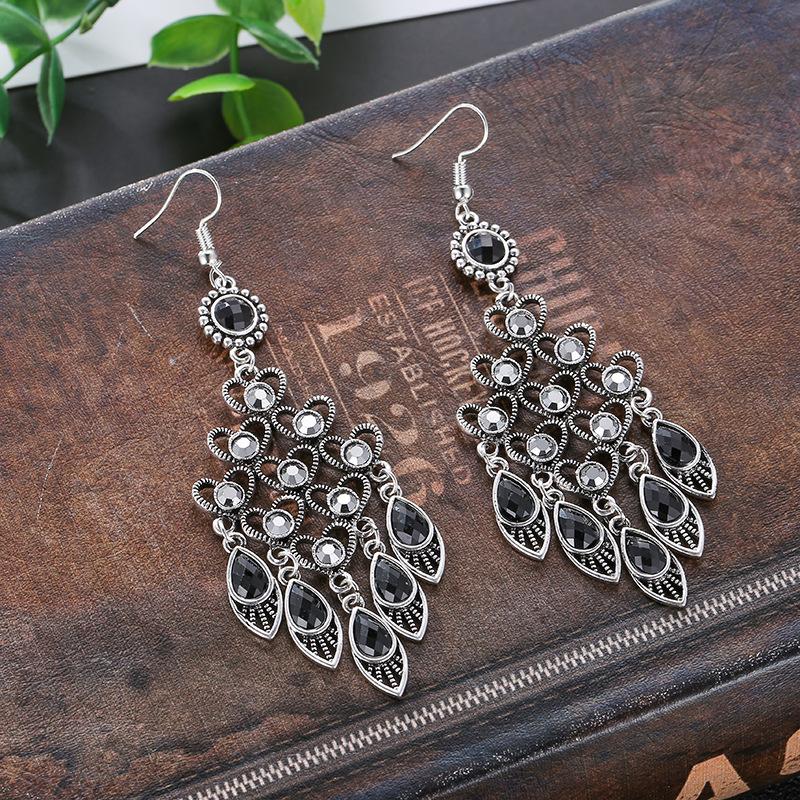 Retro Chinese Style Multi-layer  with High-grade Earrings and National Peach Ornaments Earrings